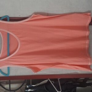 Carole Hochman Peach Pink Pajama Top Sleeveless Round Neck Cotton Sz 2XL